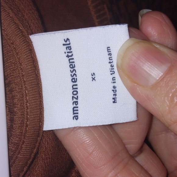 Women's Amazon essentials brown animal print romper sz xs New - Picture 4 of 17